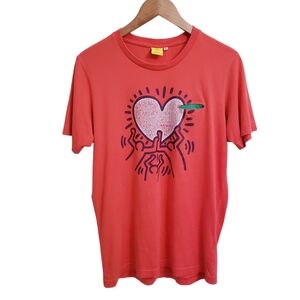 Keith Haring Vintage “Happy Love Together” Single Pocket Graphic Shirt, Size M